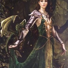 Схема вышивки «Владычица леса»