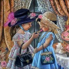 Схема вышивки «" Подружки"»