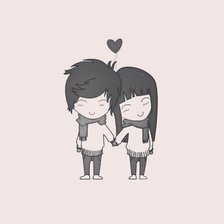 Схема вышивки «Влюбленные»