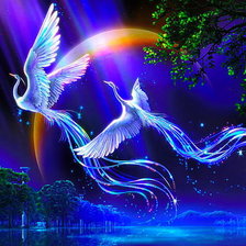 Схема вышивки «Птицы счастья»