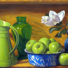 Схема вышивки «Яблочный натюрморт.»