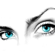 Схема вышивки «глаза»