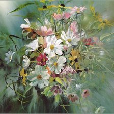 Схема вышивки «Цветы»