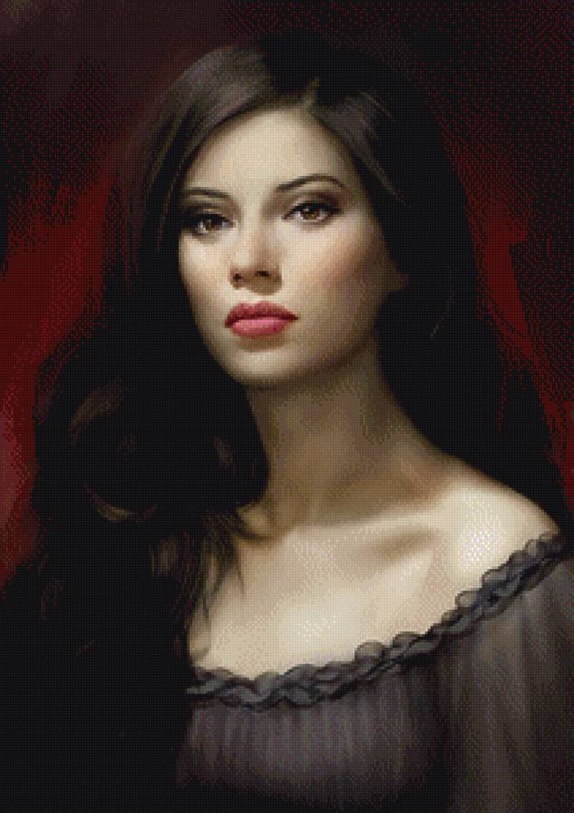 портрет девушки - портрет, романтика, девушка - предпросмотр