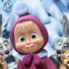 Схема вышивки «Маша зимой»