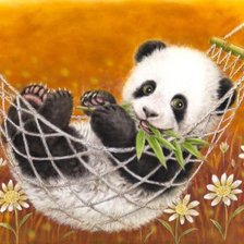 Схема вышивки «панда»