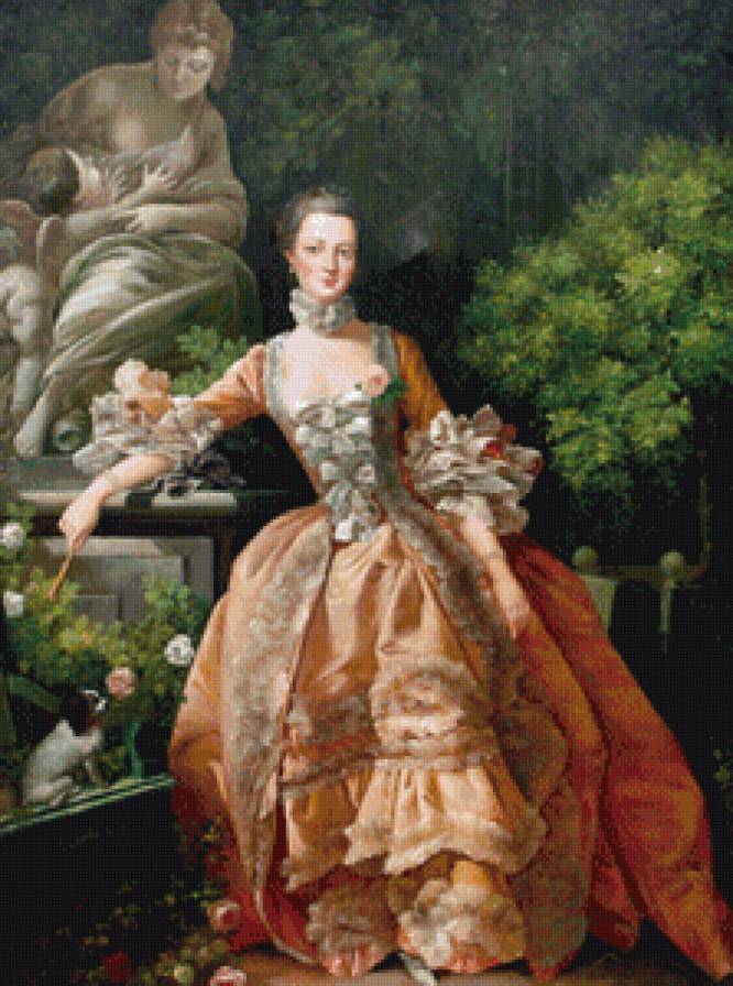 Золотой век - дама в красном - предпросмотр