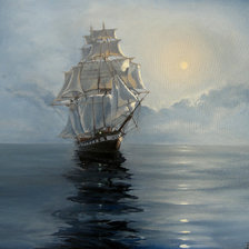 Схема вышивки «корабль»