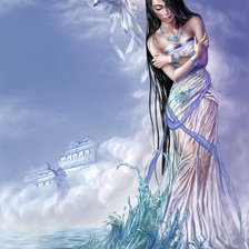 Схема вышивки «Рождённая в волнах»