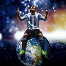 Схема вышивки «messi»