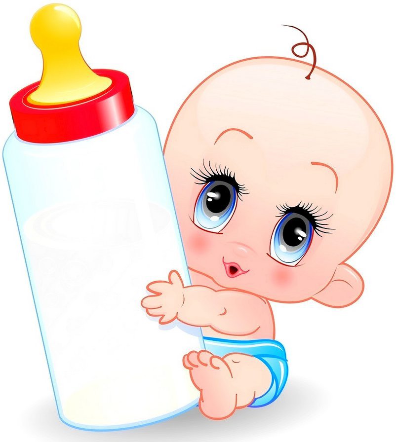 малыш с бутылкой - пупс, малыш - оригинал