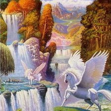 Схема вышивки «пегас»