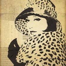 Схема вышивки «В мехах»