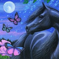 Схема вышивки «лошадка»