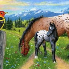 Схема вышивки «лошадки»