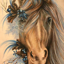 Схема вышивки «Серия "Лошади, кони"»