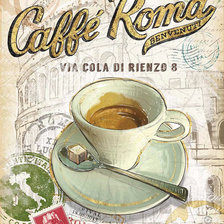 Схема вышивки «Кофе»