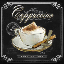 Схема вышивки «кофе»