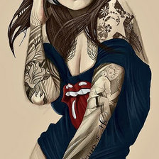 Схема вышивки «Серия "Гламур"»