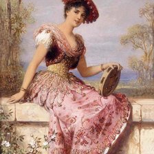 Схема вышивки «Испанская танцовщица»