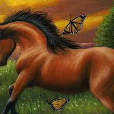 Схема вышивки «лошадка»