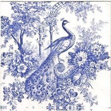 Схема вышивки «павлин»