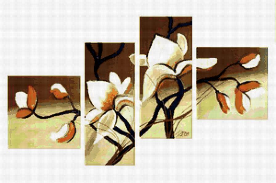 Квартет - цветы - предпросмотр