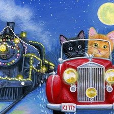 Схема вышивки «скорый поезд»