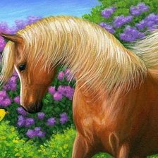 Схема вышивки «лошадка»