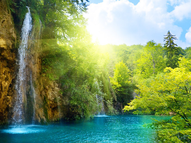 водопад - оригинал