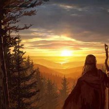 Схема вышивки «Дальний путь»