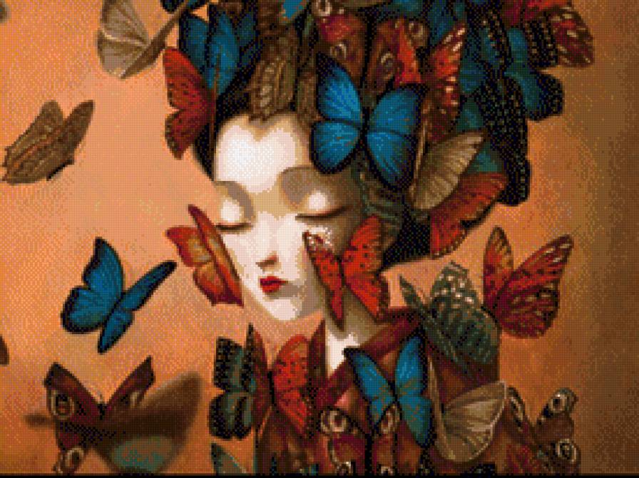 Madam Butterfly [Lacombe] - arte-pintores - предпросмотр