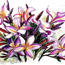 Схема вышивки «цветы»