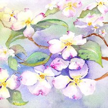 Схема вышивки «весенний цвет»