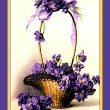 Схема вышивки «подарочная корзина цветов»