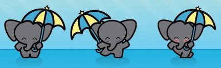 слоники - слон, зонт - оригинал