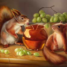 Схема вышивки «белочки»