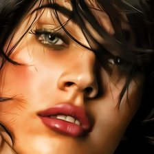 Схема вышивки «портрет девушки»