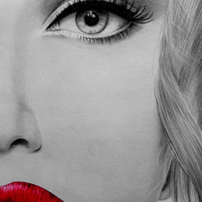 Схема вышивки «Красная помада»