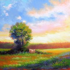 Схема вышивки «на закате»