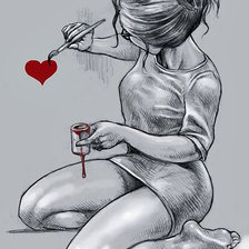 Схема вышивки «Серия "Двое" Я нарисую любовь"»