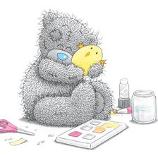 Схема вышивки «мишка Тедди»