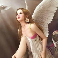 Схема вышивки «Девушка»