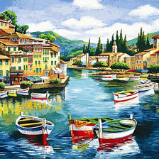 Схема вышивки «Серия "Пейзажи"»