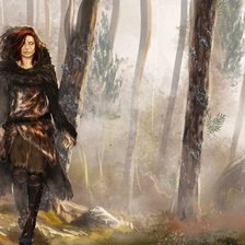 Схема вышивки «девушка»