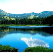 Схема вышивки «Озеро»