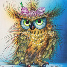 Схема вышивки «Сова»