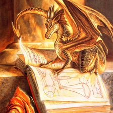 Схема вышивки «Золотой дракончик»