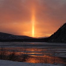Схема вышивки «Зимний закат»