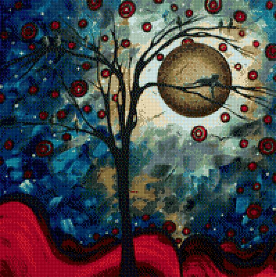 Абстракция - кошка, фэнтези, абстракция - предпросмотр